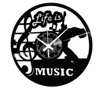 OROLOGIO DA PARETE ARTIGIANALE - DISCOTECA - DEEJAY LIFE IS MUSIC