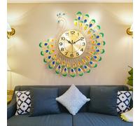 Orologio da parete artistico 15 pollici silenzioso pavone accattivante decorazio