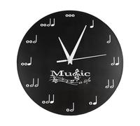 Orologio da parete artistico con componenti in acrilico, progettato per gli amanti della musica, aggiunge eleganza e dettagli unici all'arredamento della casa mantenendo l'ora precisa