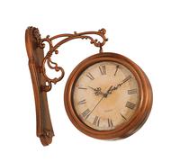 Orologio da parete bifacciale, decorazione da parete resistente alle