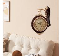 Orologio da parete bifacciale, orologio decorativo per veranda, cucina,