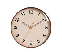 Orologio da parete casa soggiorno orologio da camera da letto marrone, orologio in quarzo montato a parete silenzioso e semplice, adatto per soggiorno e orologio per decorazioni per la camera da