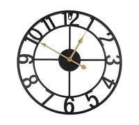 Orologio da parete chic vintage per spazi esterni per case e uffici Funzionamento silenzioso e resistente alle intemperie (D)
