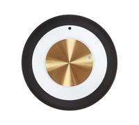 Beliani Orologio da parete ⌀ 30 cm Design moderno senza numeri Acciaio Nero e Bianco