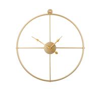 Beliani Orologio da parete color oro