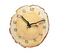 Orologio Da Parete con Anello Annuale Orologio Silenzioso con Venature Del Legno