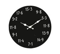 Orologio da parete con equazioni matematiche, orologio da parete con lavagna