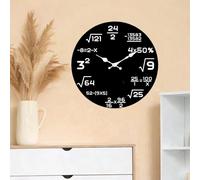 Orologio da parete con equazioni matematiche, orologio da parete con lavagna