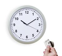 Orologio Da Parete Con Scomparto Segreto, Orologio Da Parete Da 10 Pollici Sicuro Per Deviazione, Orologio Sicuro Nascosto Con Scomparto Nascosto, Orologio Nascosto Segreto Vintage Grande(Argento)