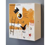 Orologio da Parete Cucù, Basquiat 16,5x10xh20 cm design Domenico Cimino multicolor