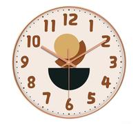 Orologio da parete da 30,5 cm, orologio da parete silenzioso senza foratura, orologi al quarzo da parete, design moderno per soggiorno, camera da letto, ufficio (C)
