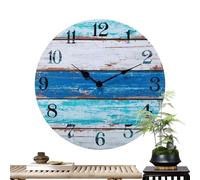Orologio da parete da spiaggia ispirato al litorale per la decorazione della casa | Orologio da parete da spiaggia, orologio da parete sul mare, sabbia tropicale e mare, per soggiorno o