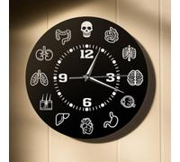 Orologio da parete dal design matematico, perfetto per aule, uffici o salotti (A)