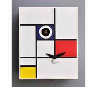 Orologio da Parete, D'Appres MONDRIAN 16,5x10xh20 cm cassa in MDF laccato colore BLU multicolor