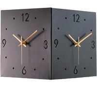Orologio da parete decorativo moderno, design digitale quadrato silenzioso con sensore luminoso, ideale per la decorazione del soggiorno