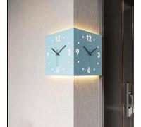 Orologio da parete decorativo moderno, design digitale quadrato silenzioso con sensore luminoso, ideale per la decorazione del soggiorno