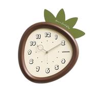 Orologio da parete decorativo Orologi da parete decorativi alla moda e carini da 32 * 36 cm for soggiorni, camere da letto e uffici, for la casa con chiodi senza tracce(Bianco)