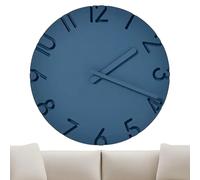 Orologio da parete decorativo | Orologio 30 centimetri con texture in cemento e numeri 3D | Decorazione da parete per soggiorno, cucina, ufficio, camera da , aula e casa di campagna