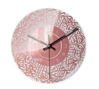 Orologio da parete decorativo rotondo in acrilico da 30,5 cm, con funzionamento silenzioso, per una vita tranquilla (oro rosa)