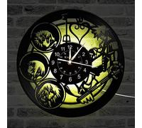 Orologio da parete design, Kingdom Hearts 3D Carattere Decorazione della Parete Grande Orologio, luci LED Colorati Regalo Orologio da Parete a Mano,A