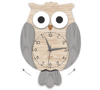 Orologio da Parete Design Moderno Gufo Orologi con Pendolo a Pila per Soggiorno