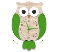 Orologio da Parete Design Moderno Gufo Orologi con Pendolo a Pila per Soggiorno