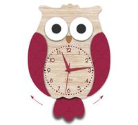 Orologio da Parete Design Moderno Gufo Orologi con Pendolo a Pila per Soggiorno