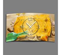 Orologio da parete di design con mappa del tesoro Orologio da parete moderno di design silenzioso senza ticchettio dixtime 3DS-0084