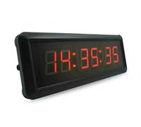 Orologio da parete digitale con cronometro e conto alla rovescia a LED con telecomando a pulsanti, timer da gara con pulsante di linea Molteplici modalità(1PCS BUTTON)