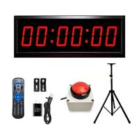 Orologio da Parete Digitale, Cronometro Sportivo con Telecomando, Timer per Gare con Display a Led, Cronometro/Conto Alla Rovescia, Timer per Palestra con Supporto per Casa Palestra Garage