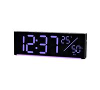 Orologio da parete digitale grande RGB che cambia colore con numeri LED luminosi