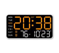 Orologio da Parete Digitale LED Elettronico da Tavolo con Temperatura Settimana