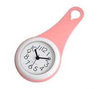 Orologio da parete digitale silenzioso impermeabile per bagno e cucina, facile da leggere, alimentato a batteria, colore: rosa