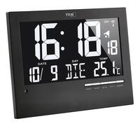 Tfa Dostmann 60.4508 Radio Wall Alarm Clock Nero One Size / EU Plug