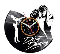 Orologio da parete Dirty Dancing Orologio da parete decorativo moderno con piastra in vinile Orologio retrò vintage per gli amanti del cinema classico e della danza realizzato a mano W0327