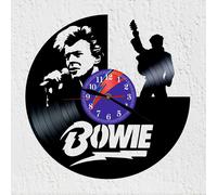 Orologio da parete disco in vinile silhouette cantante bowie musica rock anni...