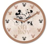 Orologio da parete Disney Mickey & Minnie Mouse Blush - Design unico ed esclusivo - Orologio da parete facile da appendere e manutenere con movimento preciso per una misurazione accurata del tempo, id