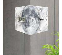 Orologio Da Parete Doppio Lato Orologio Digitale Da Angolo Silenzioso Calendario