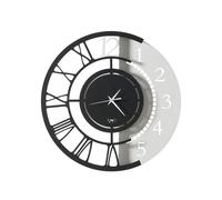 Arti & Mestieri Orologio da Parete Full Metal Jack Piccolo Bianco Marmo e Nero