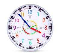 Orologio da Parete Educativo per Bambini, Silenzioso Multicolore Orologio Educativo Facile da Leggere, per Camere, Casa, Cucina, Camera da Letto, Ufficio, Scuola
