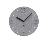 Orologio da parete effetto 3D - diametro 30 cm - PET - grigio - Alba