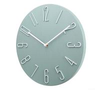 Orologio da parete elegante e minimalista con numeri 3D per una lettura del tempo senza sforzo (blu)