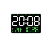 Orologio da Parete Elettronico Visualizzazione Della Data Della Temperatura Orologio da Tavolo Sveglia Digitale A LED da Parete per La Casa B