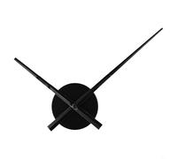Orologio da parete fai da te con lancette dell'orologio 3D e affidabile meccanismo al quarzo (nero)