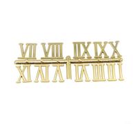 Orologio da parete fai da te con numeri romani e arabi per la creazione di orologi unici (oro romano)
