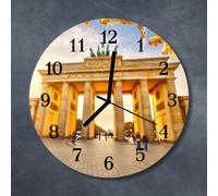 Orologio Da Parete fi 30 cm Vetro Temperato Decorazione Berlino giallo
