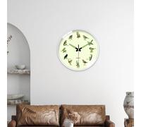 Orologio da parete fluorescente con motivo a uccello da 30 cm per sala