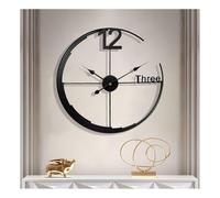 Orologio Da Parete Grande, Orologio Da Parete Moderno Decorativo In Oro Rotondo Silenzioso Senza Ticchettio Con Design Senza Numeri Per Soggiorno/casa/cucina/camera Da Letto/ufficio(nero,60cm)