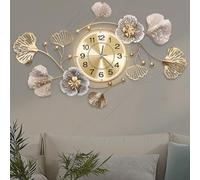 Orologio da Parete Grande, Retrò Silenzioso Orologio Parete, Orologio da Parete Cucina, con Luce a LED Orologio da Muro, Può Essere Appendere in Verticale o in Orizzontale (Caffè Retrò-Arabo, 82CM)