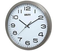 Orologio da parete grande Unity, Manhattan Metallo, Argento, 40 cm